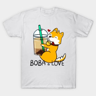 Bubble Tea is love (Corgi) T-Shirt